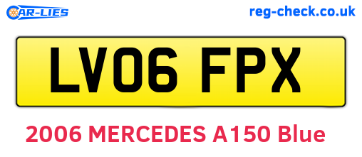 LV06FPX are the vehicle registration plates.