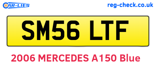 SM56LTF are the vehicle registration plates.