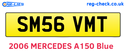 SM56VMT are the vehicle registration plates.