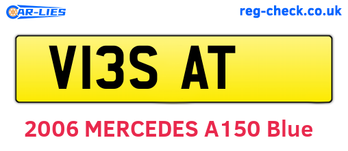 V13SAT are the vehicle registration plates.