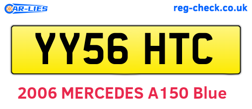 YY56HTC are the vehicle registration plates.