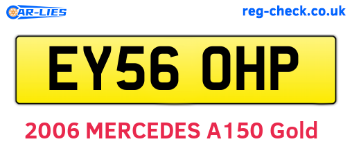 EY56OHP are the vehicle registration plates.