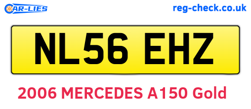 NL56EHZ are the vehicle registration plates.