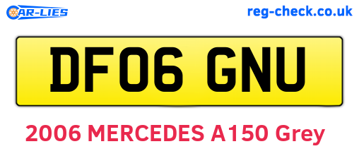 DF06GNU are the vehicle registration plates.