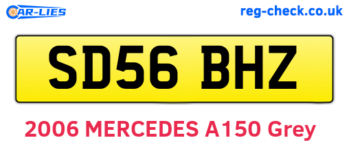 SD56BHZ are the vehicle registration plates.