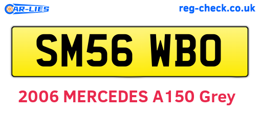 SM56WBO are the vehicle registration plates.