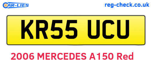 KR55UCU are the vehicle registration plates.