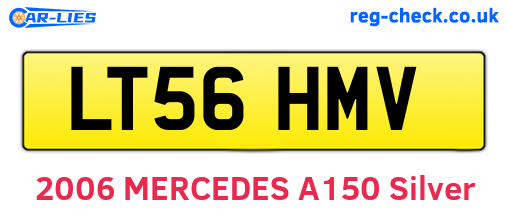 LT56HMV are the vehicle registration plates.