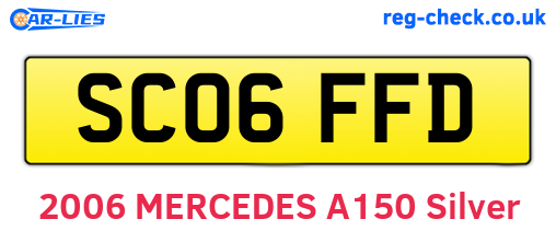 SC06FFD are the vehicle registration plates.