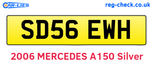 SD56EWH are the vehicle registration plates.