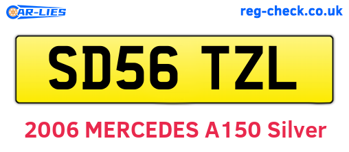 SD56TZL are the vehicle registration plates.