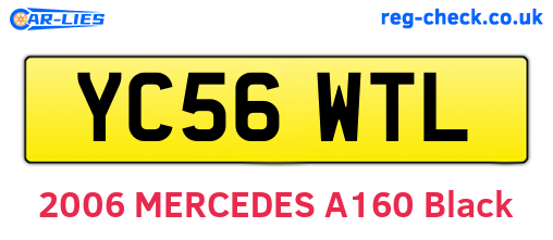 YC56WTL are the vehicle registration plates.