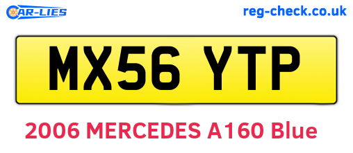 MX56YTP are the vehicle registration plates.