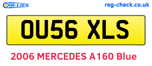 OU56XLS are the vehicle registration plates.