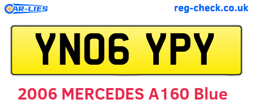 YN06YPY are the vehicle registration plates.