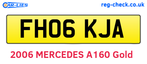 FH06KJA are the vehicle registration plates.