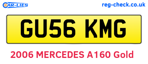 GU56KMG are the vehicle registration plates.
