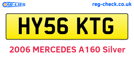 HY56KTG are the vehicle registration plates.