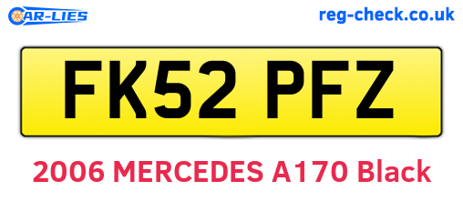 FK52PFZ are the vehicle registration plates.