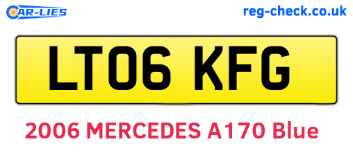 LT06KFG are the vehicle registration plates.