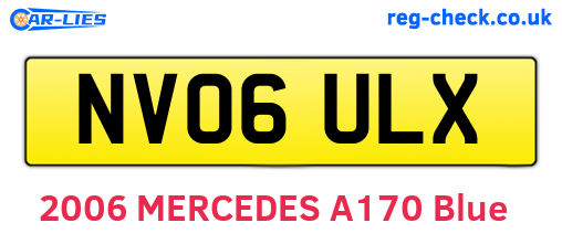 NV06ULX are the vehicle registration plates.