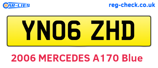 YN06ZHD are the vehicle registration plates.