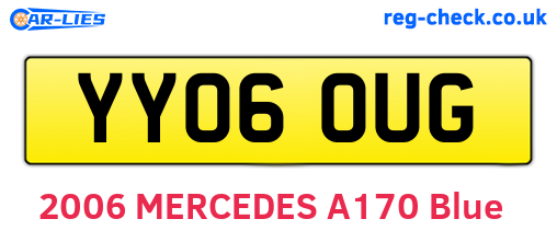 YY06OUG are the vehicle registration plates.