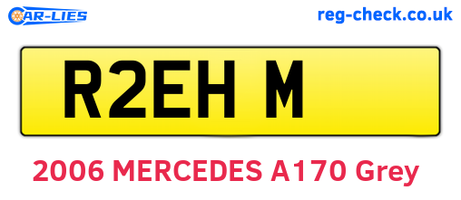 R2EHM are the vehicle registration plates.