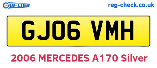 GJ06VMH are the vehicle registration plates.