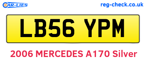 LB56YPM are the vehicle registration plates.