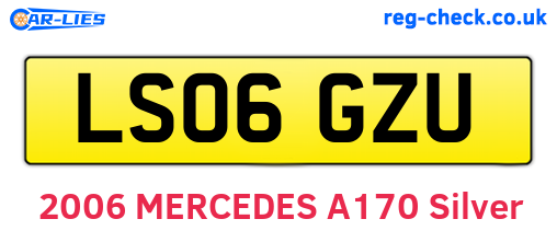 LS06GZU are the vehicle registration plates.