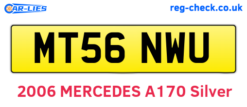 MT56NWU are the vehicle registration plates.