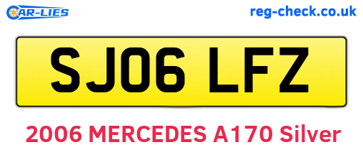SJ06LFZ are the vehicle registration plates.