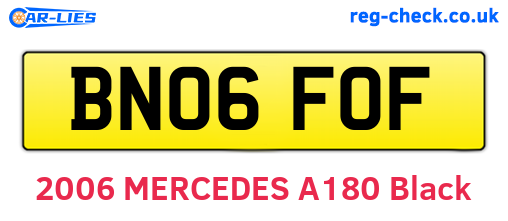 BN06FOF are the vehicle registration plates.