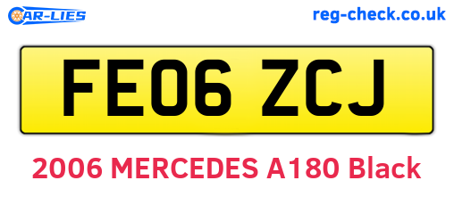 FE06ZCJ are the vehicle registration plates.