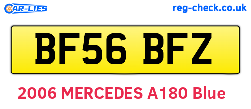 BF56BFZ are the vehicle registration plates.