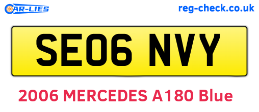 SE06NVY are the vehicle registration plates.