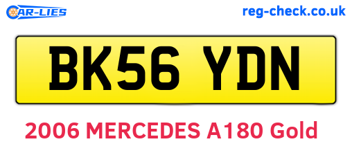 BK56YDN are the vehicle registration plates.