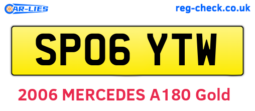 SP06YTW are the vehicle registration plates.