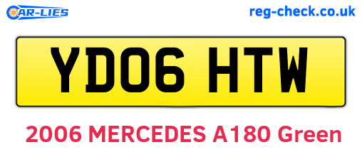 YD06HTW are the vehicle registration plates.
