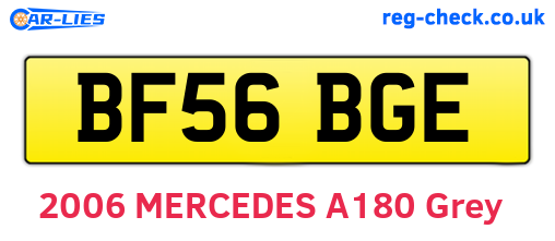 BF56BGE are the vehicle registration plates.