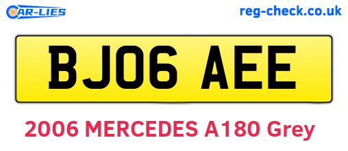 BJ06AEE are the vehicle registration plates.