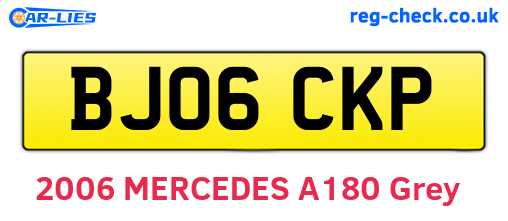 BJ06CKP are the vehicle registration plates.