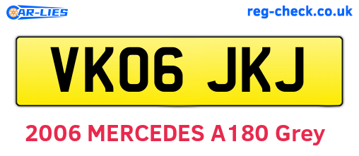 VK06JKJ are the vehicle registration plates.