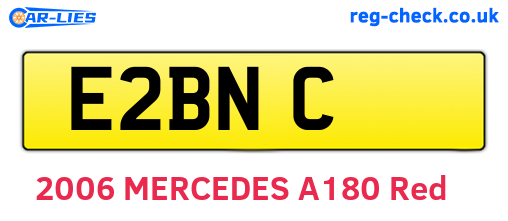 E2BNC are the vehicle registration plates.