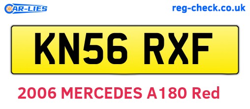 KN56RXF are the vehicle registration plates.