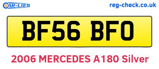 BF56BFO are the vehicle registration plates.