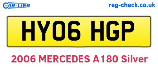 HY06HGP are the vehicle registration plates.