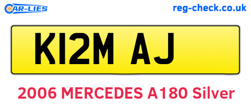 K12MAJ are the vehicle registration plates.