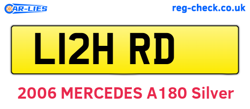 L12HRD are the vehicle registration plates.